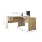 Mesa Em L 120 Look Natura