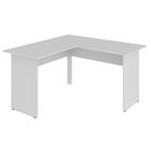 Mesa Em L 135x135cm Escritório Home Office Cinza