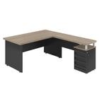 Mesa Em L 1.8 Brasil  Nogueira Preto