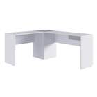 Mesa Em L Branca/cinza M.com