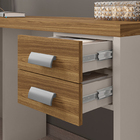 Mesa Em L C/ Gaveteiro Moderna Escritório Trabalho Durável Ca