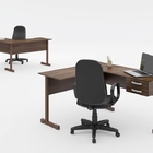 Mesa Em L Califórnia Marrom