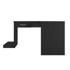 Mesa Em L Com Gaveta Adrianus Preto