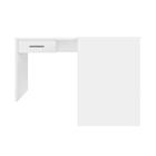 Mesa Em L Com Gaveta Nikola Branco Trama