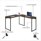 Mesa Em L Dynamica Office 120x140x75cm