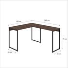 Mesa Em L Dynamica Office 120x140x75cm