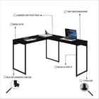 Mesa Em L Dynamica Office 120x140x75cm