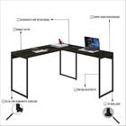 Mesa Em L Dynamica Office 135x140x75cm