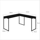 Mesa Em L Dynamica Office 135x140x75cm