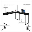 Mesa Em L Dynamica Office 135x140x75cm