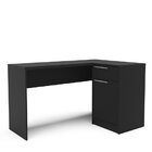 Mesa Em L Escritório Escrivaninha Moscou 1 Porta 134,5cm Poli