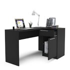 Mesa Em L Escritório Escrivaninha Moscou 1 Porta 134,5cm Poli