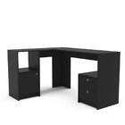 Mesa Em L Escritório Escrivaninha Quito 2 Gavetas 1 Porta 2 N