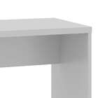 Mesa Em L Escrivaninha Escritório Home Office Cinza