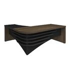 Mesa Em L Executiva Furnari Charuto Preto