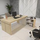 Mesa Em L Executiva Grottaglie Carvalho Branco