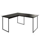 Mesa Em L Industrial Pés De Ferro Para Escritório 120x90cm Es