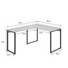 Mesa Em L Kuadra Office 120x150x75cm