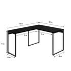 Mesa Em L Kuadra Office 120x150x75cm