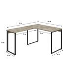 Mesa Em L Kuadra Office 120x150x75cm