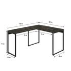 Mesa Em L Kuadra Office 120x150x75cm