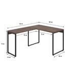 Mesa Em L Kuadra Office 120x150x75cm