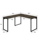 Mesa Em L Kuadra Office 135x150x75cm