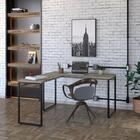 Mesa Em L Kuadra Office 135x150x75cm