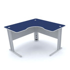 Mesa Em L P/ Escritório 120x120 Pandin Maxxi - Azul/cinza