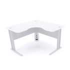 Mesa Em L P/ Escritório 130x130 Pandin Maxxi - Branco
