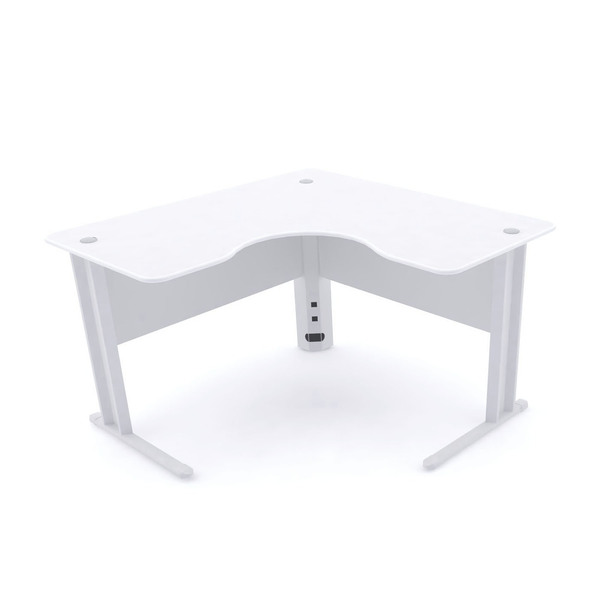 Mesa Em L P/ Escritório 140x140 Pandin Maxxi - Branco