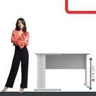 Mesa Em L P/ Escritório 150x150 Pandin Maxxi - Cinza