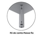 Mesa Em L P/ Escritório 150x150 Pandin Maxxi - Cinza