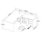 Mesa Em L Para Escritório México Freijó Branco