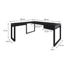 Mesa Em L Presidente C/01 Gav. 190x160x75cm Yon