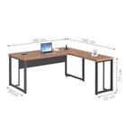 Mesa Em L Veroce Noce Preto