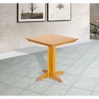 Mesa Em Madeira Maciça 70x70cm Floripa  Natural