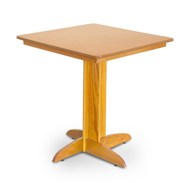 Mesa Em Madeira Maciça 70x70cm Floripa  Natural