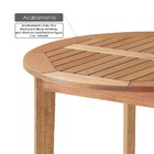 Mesa Em Madeira Maciça Redonda 90cm Primavera