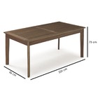 Mesa Em Madeira Maciça Retangular 220cm Primavera