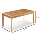 Mesa Em Madeira Maciça Retangular 220cm Primavera