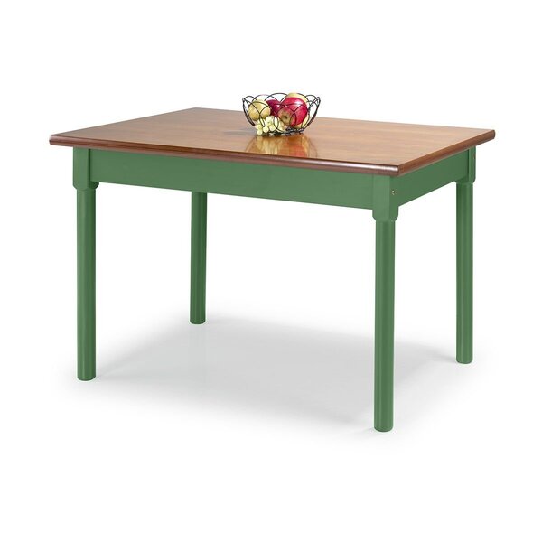 Mesa Em Madeira Maciça Retangular 4 Lugares Verde