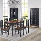 Mesa Em Madeira Maciça Retangular 6 Lugares Preto