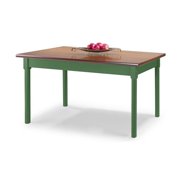 Mesa Em Madeira Maciça Retangular 6 Lugares Verde