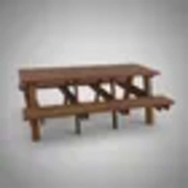 Mesa Em Madeira Plástica Para Piquenique Jardim Ecológica