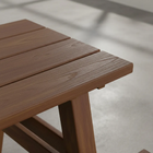 Mesa Em Madeira Plástica Para Piquenique Jardim Ecológica