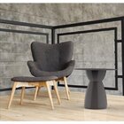 Mesa Em Polipropileno Rad  Cinza Mushroom