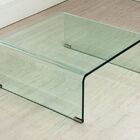 Mesa Em Vidro Curvo Glass