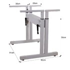 Mesa Ergonômica Com Regulagem De Altura E Tampos 120x45 E 120