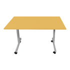 Mesa Ergonômica Com Regulagem De Altura Tampo Amarelo Ocre So